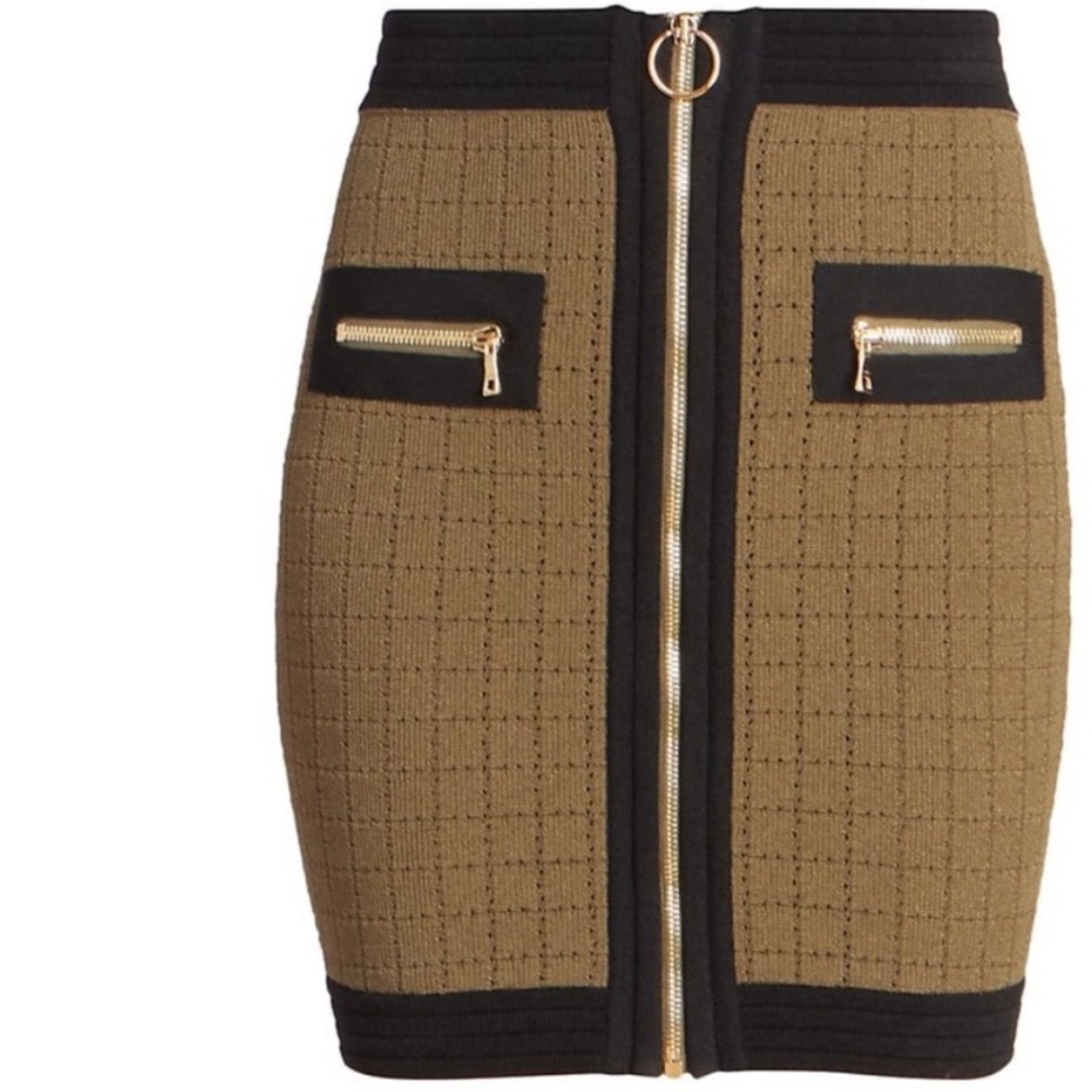 Balmain Knit Mini Skirt (Size:36)